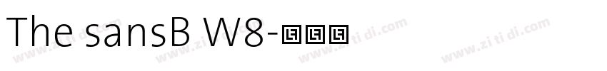 The sansB W8字体转换